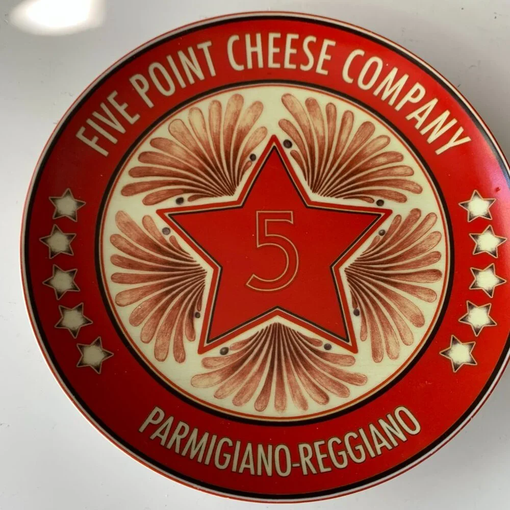 POTTERY BARN VINTAGE LABEL 3 CHEESE PLATES